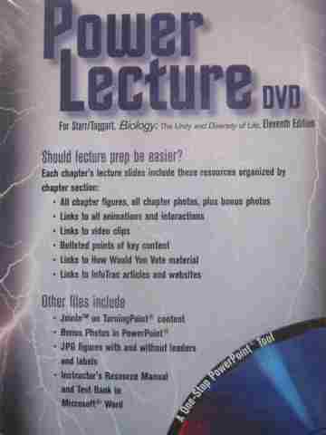 (image for) Biology The Unity & Diversity of Life 11th Edition Power Lecture (DVD)
