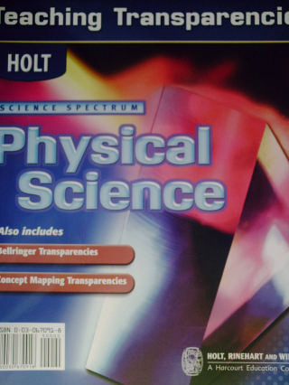 (image for) Science Spectrum Physical Science Teaching Transparency (Binder)