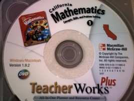 (image for) California Mathematics 1 TeacherWorks Plus (CA)(TE)(DVD)