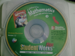 (image for) California Mathematics 3 StudentWorks Plus (CA)(DVD)