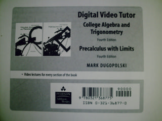(image for) College Algebra & Trigonometry 4th Edition Digital Video (CD)