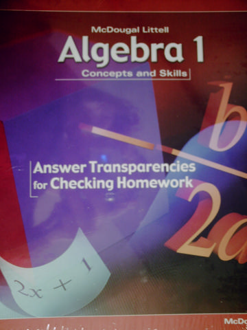(image for) Algebra 1 Concepts & Skills Answer Transparencies (Binder)