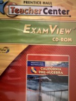 (image for) California Pre-Algebra TeacherCenter ExamView (CA)(TE)(CD)