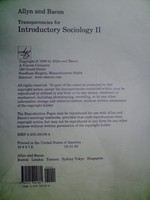 (image for) Introductory Sociology II Transparencies (Pk)