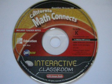 (image for) California Math Connects K Interactive Classroom (CA)(CD)