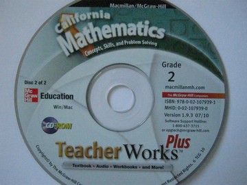(image for) California Mathematics 2 TeacherWorks Plus (CA)(TE)(CD)