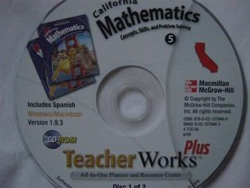 (image for) California Mathematics 5 TeacherWorks Plus (CA)(TE)(CD)