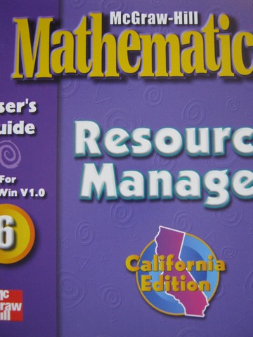 (image for) McGraw-Hill Mathematics 6 Resource Manager (CA)(CD)
