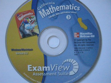 (image for) California Mathematics 3 ExamView Assessment Suite (CA)(CD)