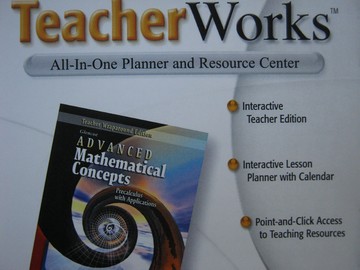 (image for) Advanced Mathematical Concepts TeacherWorks (TE)(CD)