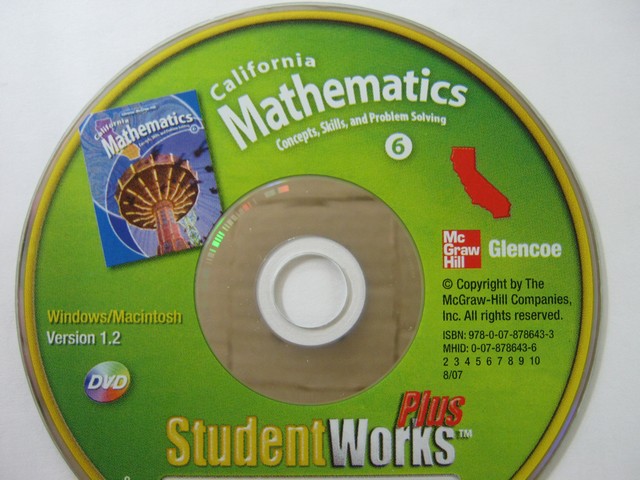 (image for) California Mathematics 6 StudentWorks Plus (CA)(DVD)