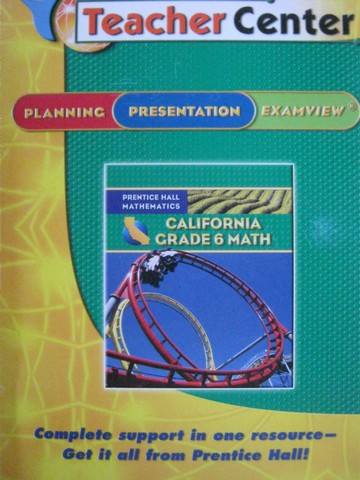 (image for) California Grade 6 Math TeacherCenter (CA)(TE)(CD)