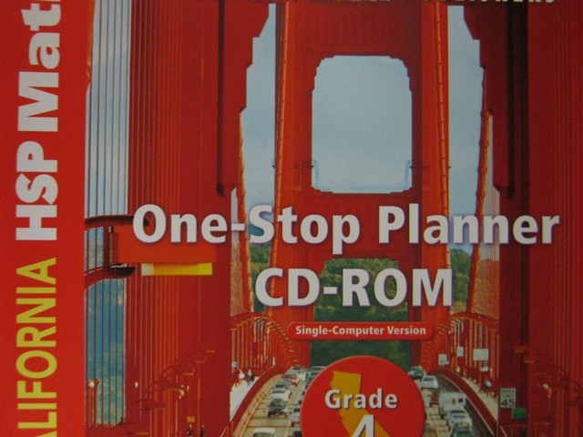 (image for) California HSP Math 4 One-Stop Planner CD-ROM (CA)(CD)