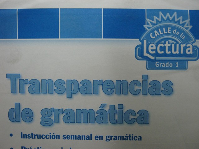(image for) Calle de la Lectura 1 Transparencias de Gramatica (Pk)