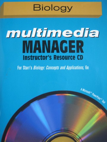 (image for) Biology Concepts & Applications 6e Multimedia Manager IR (CD)