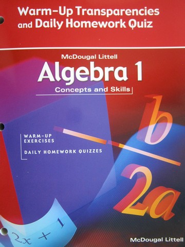 (image for) Algebra 1 Concepts & Skills Warm-Up Transparencies (P)