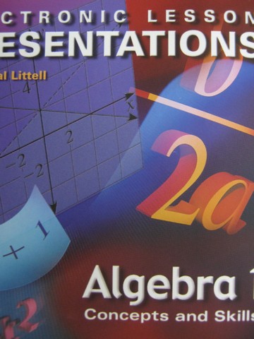(image for) Algebra 1 Electronic Lesson Presentations (CD)