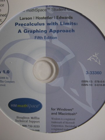 (image for) Precalculus with Limits 5th Edition MathSpace Student CD (CD)