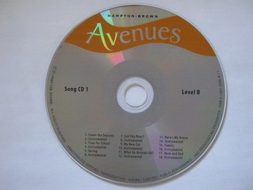 (image for) Avenues Level B Song CD 1 (CD)