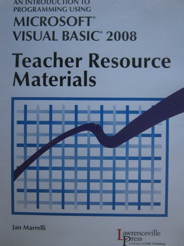 (image for) Microsoft Visual BASIC 2008 Teacher Resource Materials (TE)(CD)