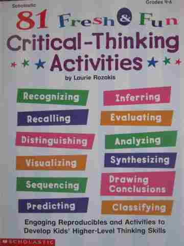 (image for) 81 Fresh & Fun Critical-Thinking Activities Grades 4-6 (P) by Laurie Rozakis