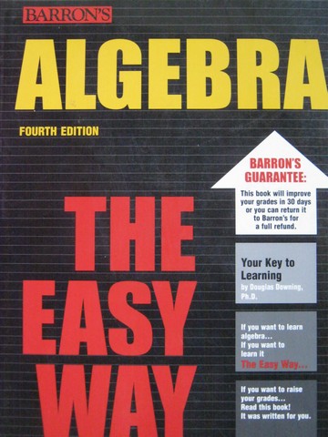 (image for) Algebra the Easy Way 4th Edition (P) by Douglas Downing