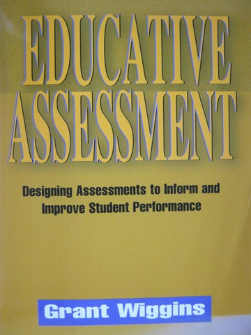 (image for) Educative Assessment (P) by Grant Wiggins