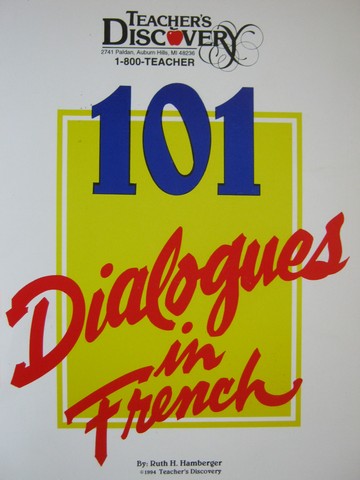 (image for) 101 Dialogues in French (Ringl) by Ruth H Hamberger