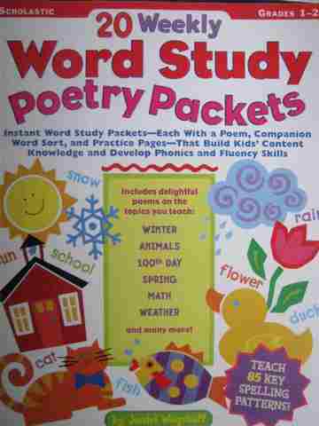 (image for) 20 Weekly Word Study Poetry Packets Grades 1-2 (P) by Wagstaff