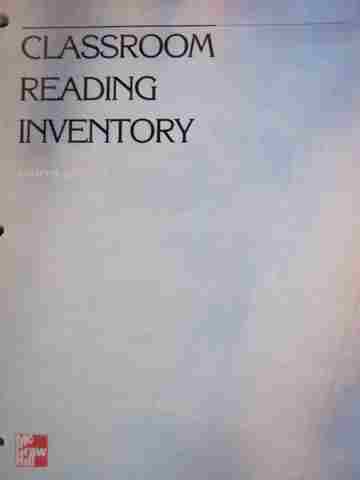 (image for) Classroom Reading Inventory 8th Edition (Spiral) by Silvaroli - Click Image to Close