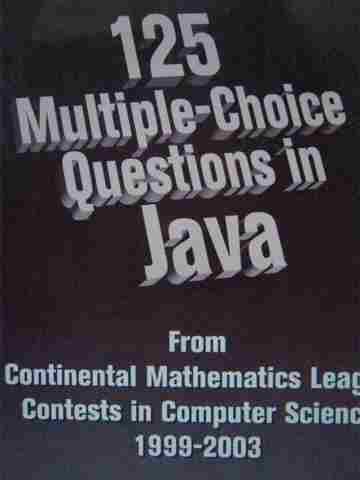 (image for) 125 Multiple-Choice Questions in Java (P)