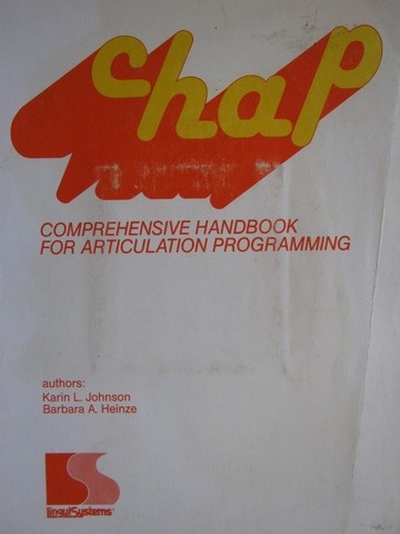 (image for) CHAP Comprehensive Handbook for Articulation Program (Spiral)