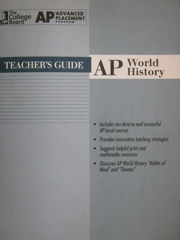 (image for) AP Program World History Teacher's Guide (TE)(P) by Joan Arno