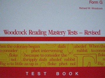 (image for) Woodcock Reading Mastery Tests Revised Forms G & H Kits (Pk)