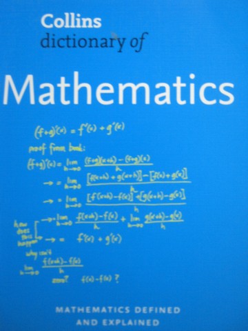 (image for) Dictionary of Mathematics 2nd Edition (P) by Borowski & Borwein