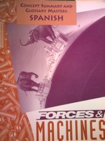 (image for) Forces & Machines Concept Summary & Glossary Masters Spanish (P)