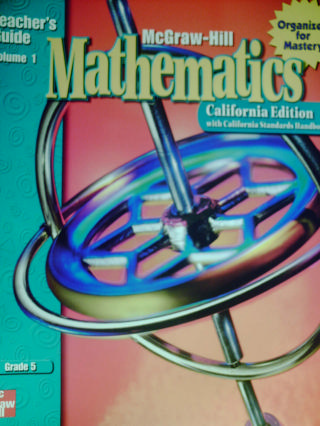 (image for) McGraw-Hill Mathematics 5 TG Volume 1 (CA)(TE)(Spiral)