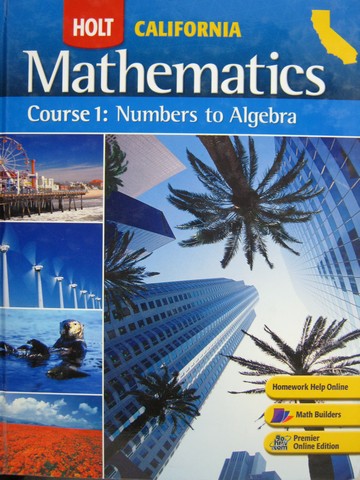 (image for) California Mathematics Course 1 Numbers to Algebra (CA)(H)