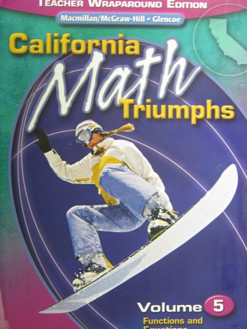 (image for) California Math Triumphs Volume 5 TWE (CA)(TE)(Spiral)