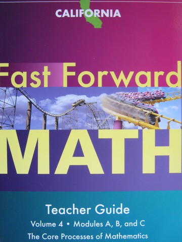 (image for) Fast Forward Math Volume 4 Modules A B C TG (CA)(TE)(Spiral)