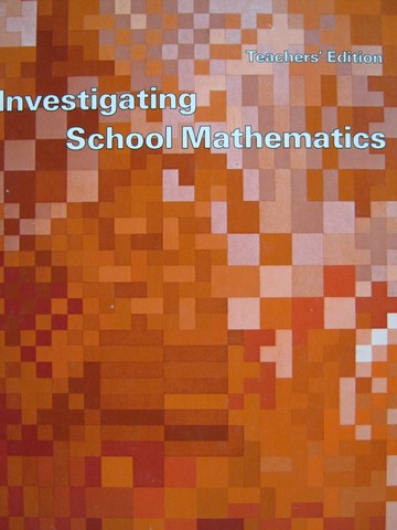 (image for) Investigating School Mathematics TE (TE)(H) by Fleenor, Eicholz,