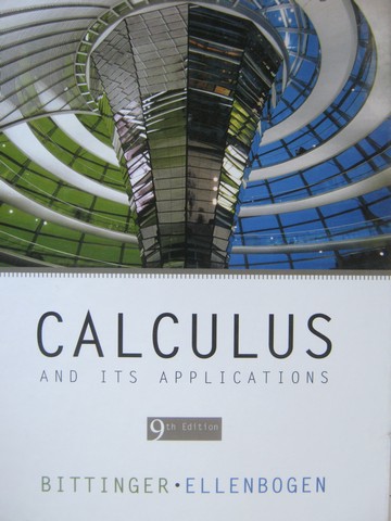 (image for) Calculus & Its Applications 9th Edition (H) by Bittinger,