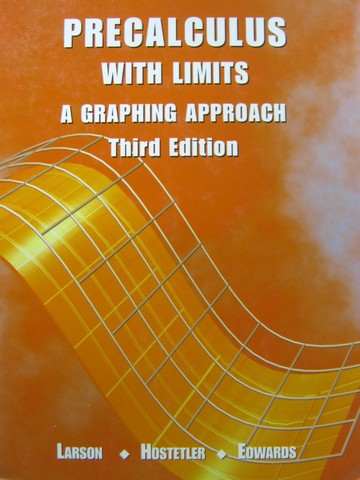 (image for) Precalculus with Limits 3rd Edition (H) by Larson, Hostetler,