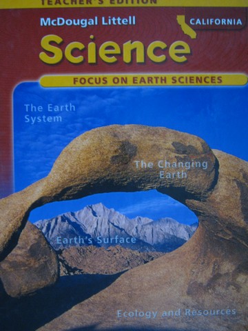 (image for) Focus on Earth Sciences TE (CA)(TE)(H) by Trefil, Calvo & Cutler