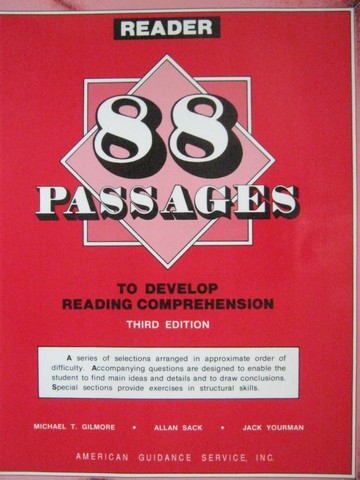 (image for) 88 Passages to Develop Reading Comprehension 3rd Edition (P)