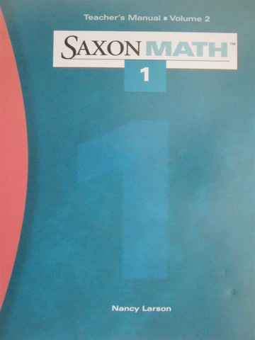 (image for) Saxon Math 1 2nd Edition TM Volume 2 (TE)(Binder) by Larson - Click Image to Close