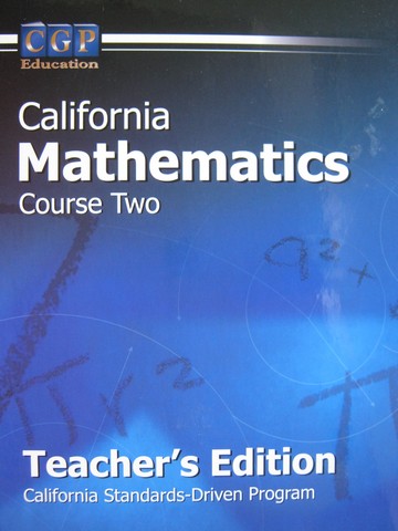 (image for) CGP California Mathematics Course 2 TE (CA)(TE)(H) by Keeley - Click Image to Close