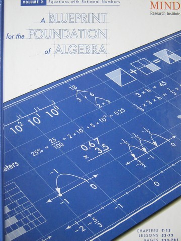 (image for) A Blueprint for the Foundation of Algebra Volume 2 (H)