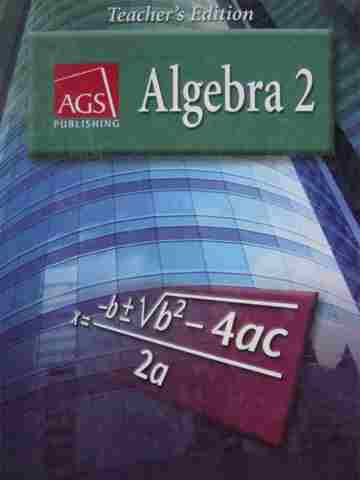 (image for) AGS Algebra 2 TE (TE)(H) by Siegfried Haenisch