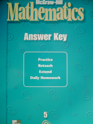 (image for) McGraw-Hill Mathematics 5 Answer Key (P)